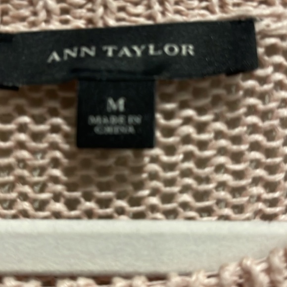 Ann Taylor Crew Neck Sweater Linen s M - Picture 2 of 4